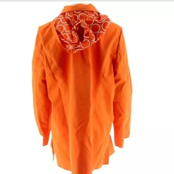 Dennis Basso Water Resistant Jacket W Circle Print - Picture 2 of 5